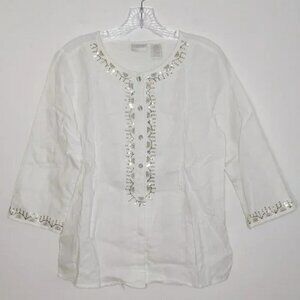Erika Linen Cotton Button Down Shirt